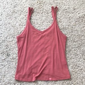 Ribbed Pink Tank top